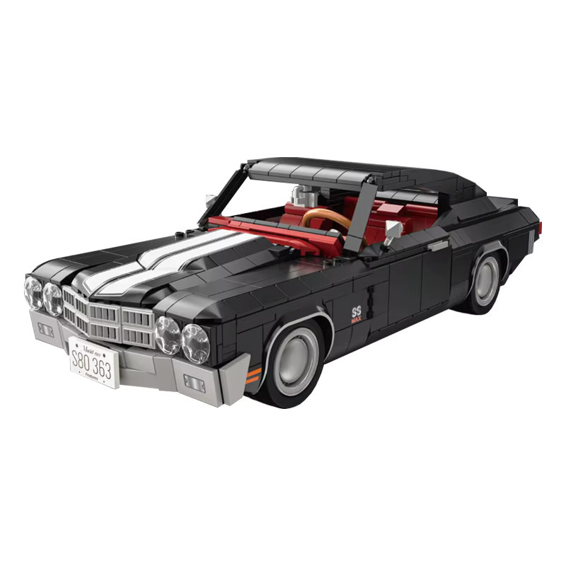 GUCAA MOC Technische Retro-Autos SS4564, Bausteine Montagemodell, Fahrzeuge - Bild 5