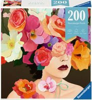 Ravensburger Puzzle Moment Rose Frauen-Porträt mit Blüten