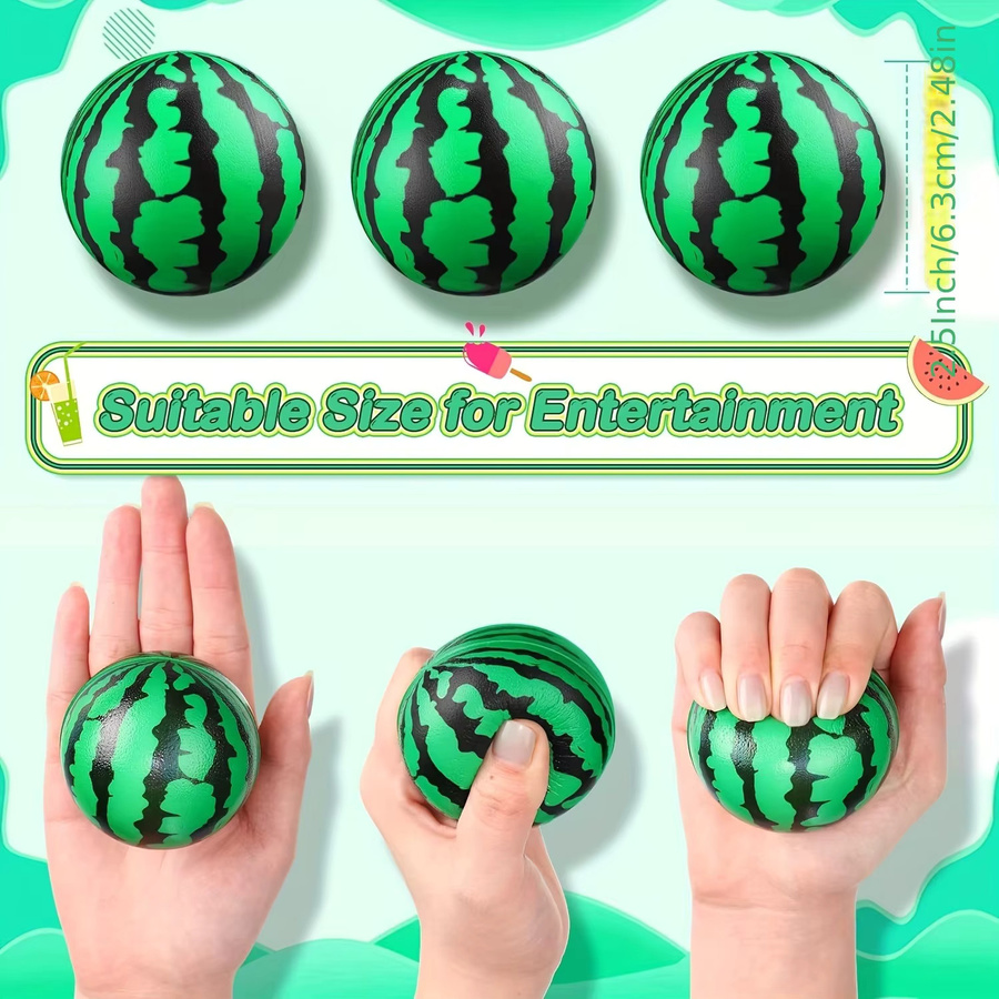 SONGYI Wassermelonen-Stressbälle, weicher PU-Schaumstoffball - Bild 2