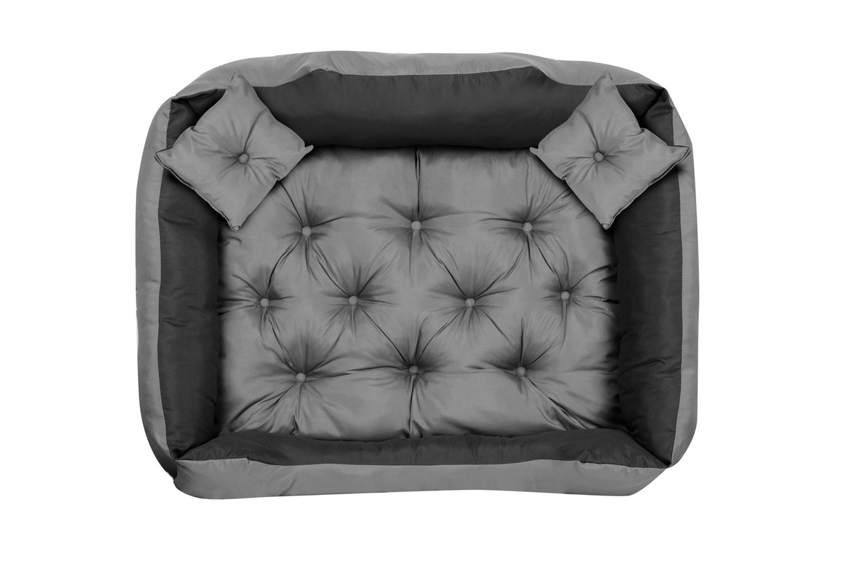 Kingdog Hundebett aus Mikrofaser in Grau, rechteckiges Design - Bild 3