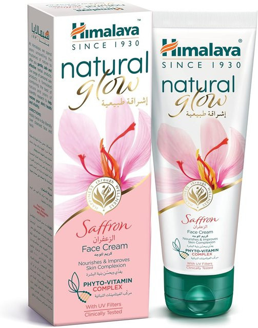 Himalaya Natural Glow Aufhellende Gesichtscreme, 50 g, Damen, mit Safran - Bild 1