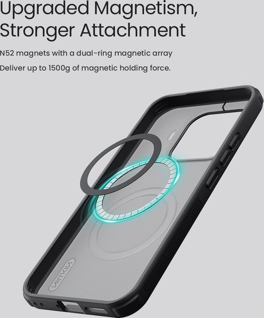 Nillkin Magnetische Hülle für Xiaomi 17T Pro, 17T, 15T Pro und 15T 5G, Mattierte Pro MagSafe Schutzhülle aus ultradünnem Hart-PC in Schwarz und Transparent - Bild 1
