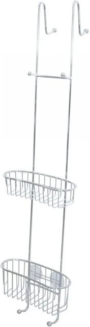 Euroshowers Duschablage zum Einhängen für gerundete Duschwände, Silber, Metall - Bild 1
