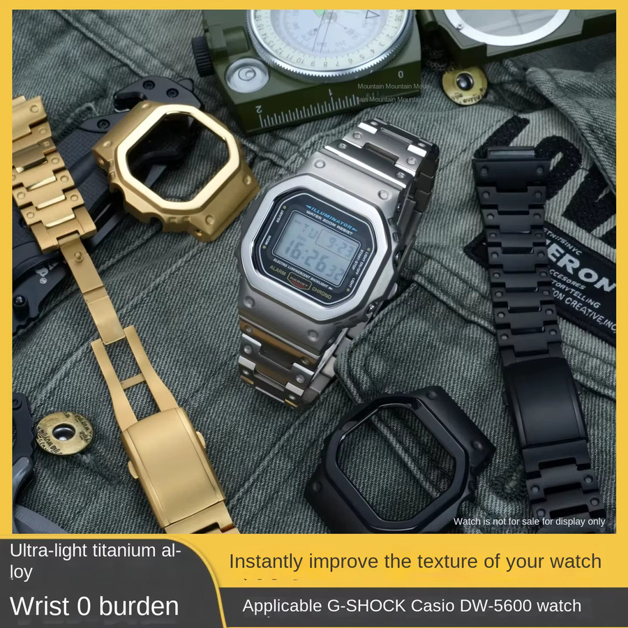 Casio Uhrenarmband Mod-Kit, Titan, Silber, Unisex - Bild 1