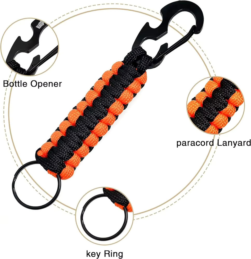 Schlüsselanhänger Ring, Paracord, Unisex - Bild 3