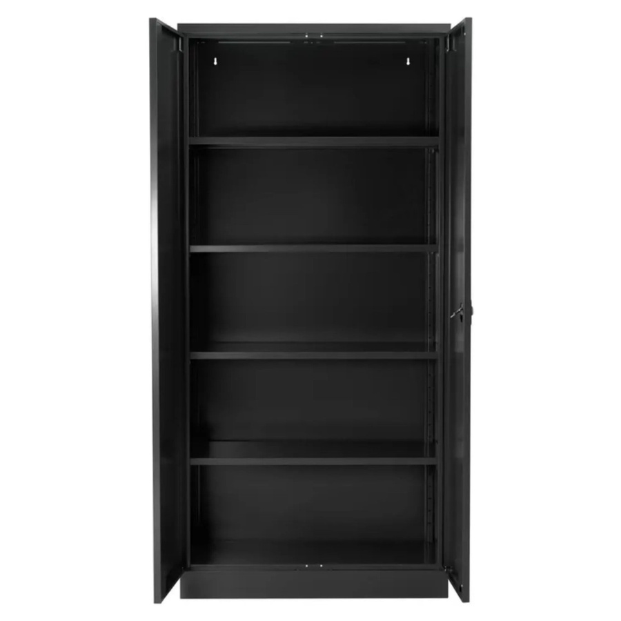 PROREGAL Stahlschrank Bee mit 5 Fachböden in Schwarz, pulverbeschichtet und verstärkt, H x B x T: 195 x 92 x 60 cm - Bild 2