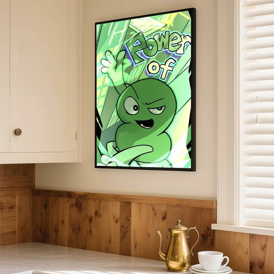 Wandposter BFDI Battle For Dream Island Cartoon Motiv als selbstklebender wasserfester Papier Aufkleber zur Wanddekoration - Bild 6