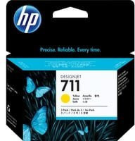 HP 711 Original Tintenpatrone Gelb 3er-Pack CZ136A für DesignJet T120 ePrinter und T520 ePrinter - Bild 2