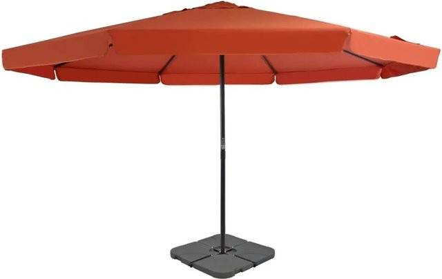 vidaXL Sonnenschirm mit tragbarem Ständer in Terrakotta aus Aluminium und Stahl - Bild 1
