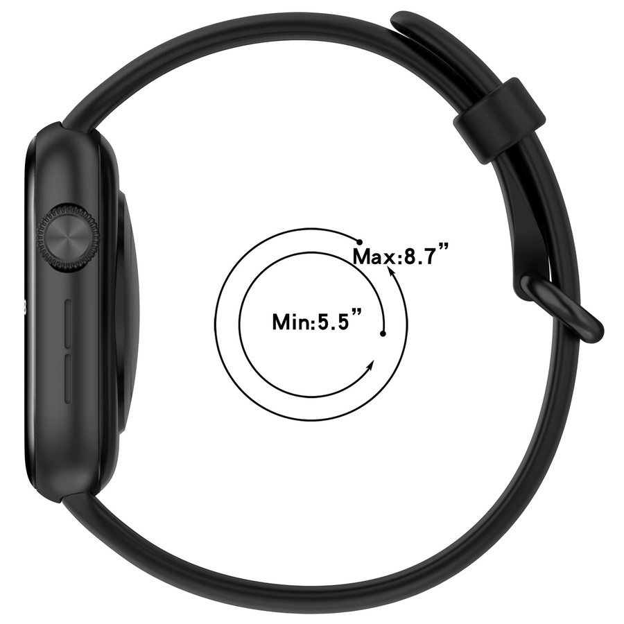 Honor Uhrenarmband Silikon, Schwarz, Unisex - Bild 2