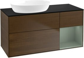 V&B Waschtischunterschrank Finion in Platinblau lackiert, Breite: 120 cm, Tiefe: 50,1 cm, Höhe: 50,1 cm - Bild 1
