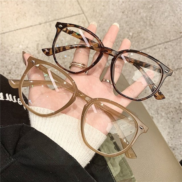 MDOD Korrektionsbrille, quadratisch, Vollrand, Kunststoff, Unisex, braun - Bild 1
