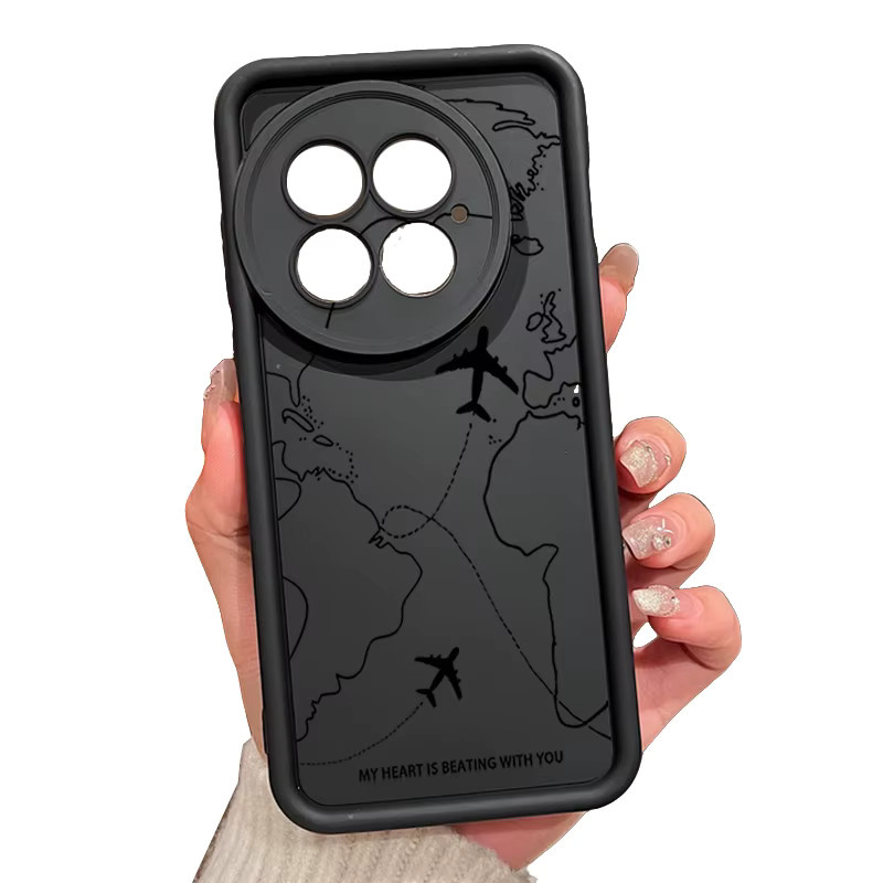 Stoßfeste TPU Handyhülle mit Air Route Muster für OnePlus 15 13 13T 12 13R 12R 11R 5G und OnePlus Nord 5 Ace 5 3 2 in Blau - Bild 6