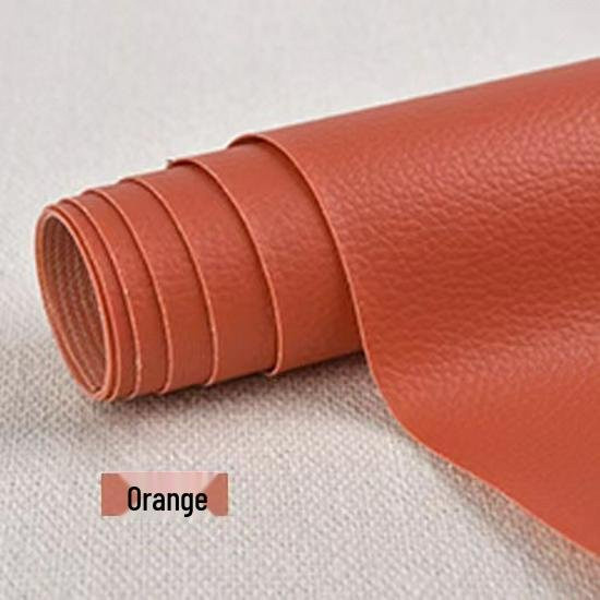 Selbstklebendes Lederreparaturpflaster von CreativeCorner in Orange, B x L: 50 x 137 cm - Bild 1