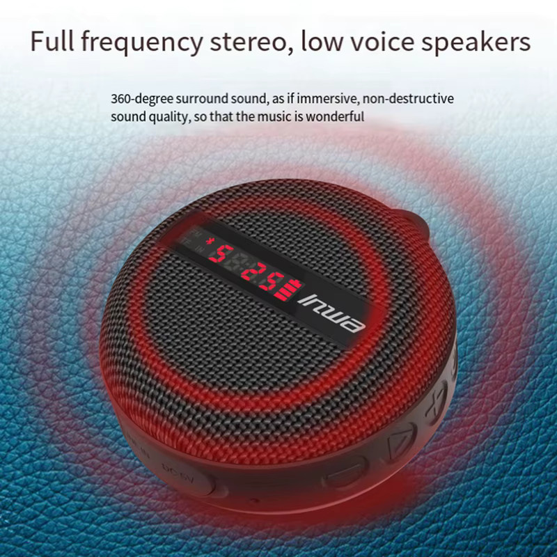 Tragbarer Bluetooth Lautsprecher AyeBeau Mini Sound Box mit Freisprecheinrichtung in Schwarz - Bild 5