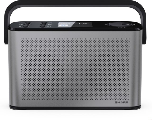 Sharp Osaka Stereo Kofferradio mit DAB/DAB+, FM und Bluetooth in Grau - Bild 1