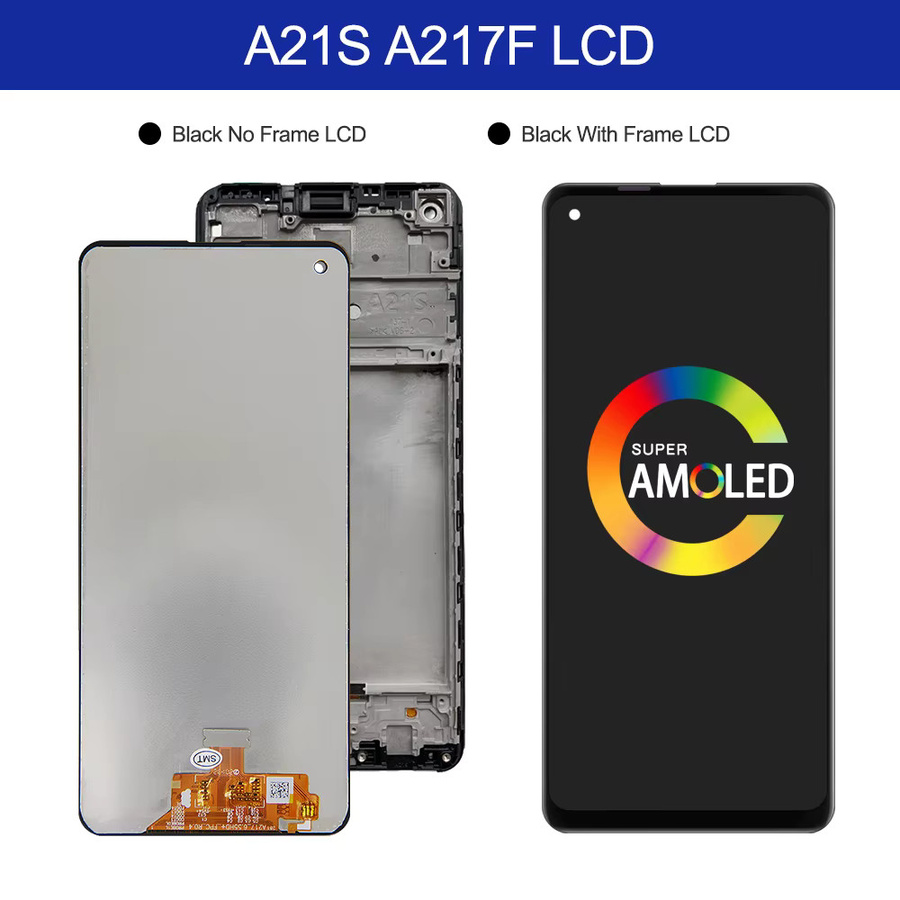 Samsung A21s LCD Display mit Rahmen und Touch Digitizer in Schwarz für SM-A217F und SM-A217M, 6,5 Zoll - Bild 4