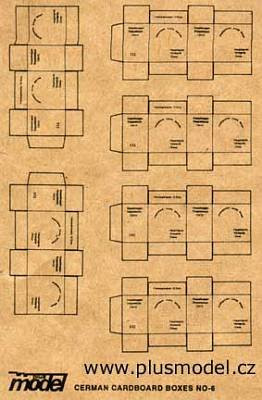 Plusmodel Deutsche Transport Kartons WW II - Bild 1