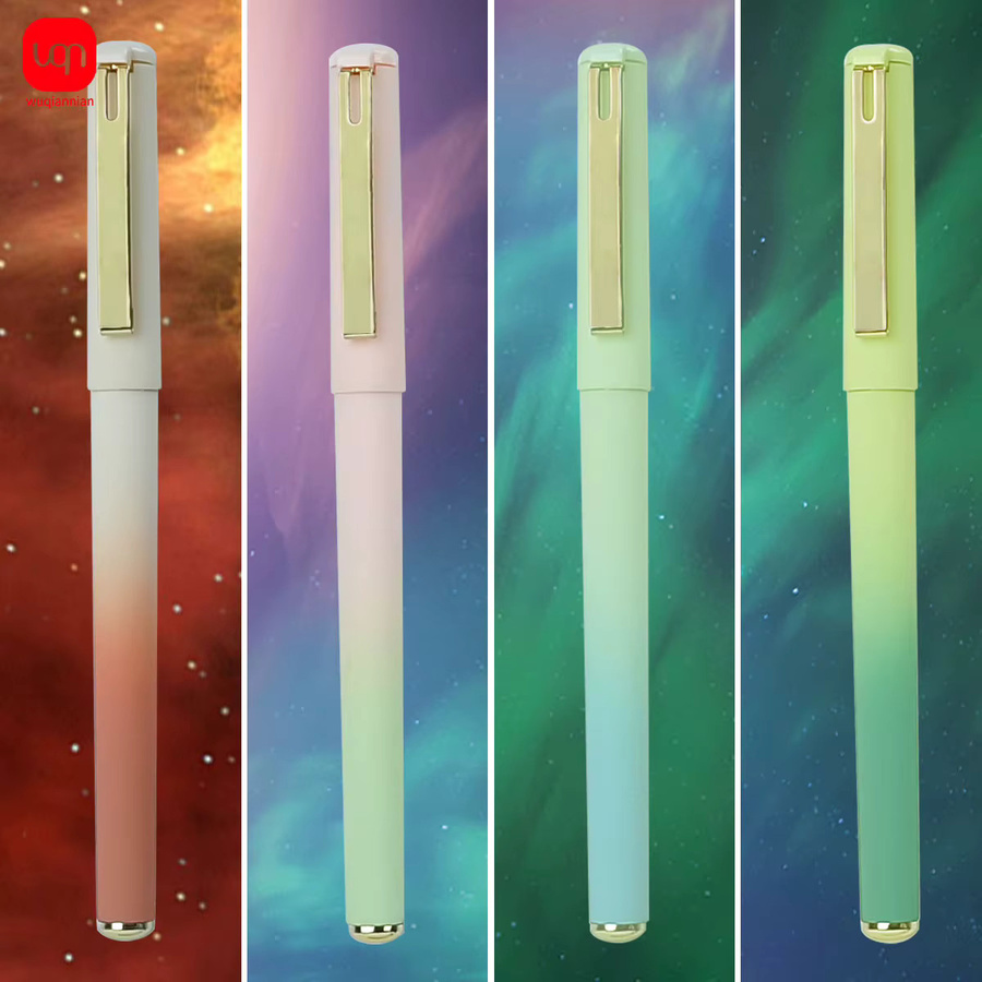 WQN Matte Gelstifte mit Farbverlauf, 0,7 mm Spitze, mehrfarbige Tinte, 4 oder 8 Stück Set für Schule und Büro - Bild 3