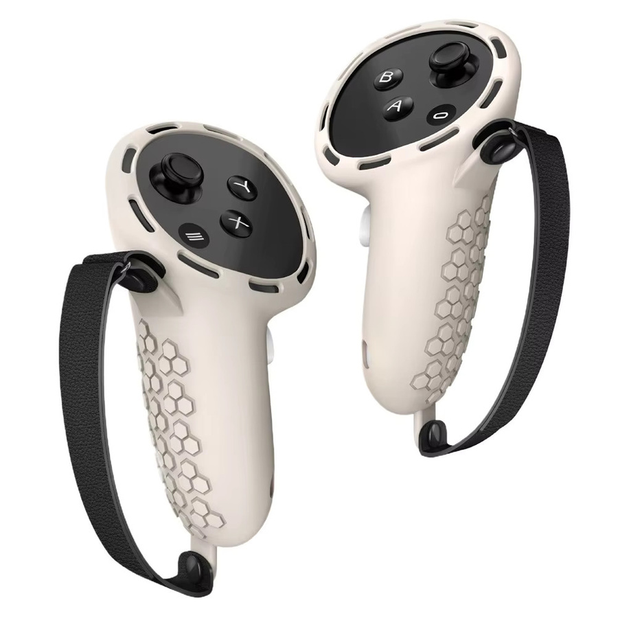 Sovawin Silikon-Controller-Schutzhülle in Weiß für Meta Quest 3s und Quest 3 VR-Zubehör - Bild 3