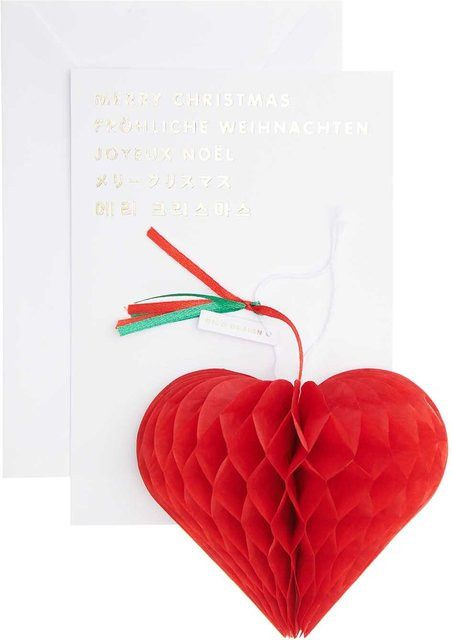Rico Design Paper Poetry Kartenset mit Pop-Up Anhänger Herz B6 - Bild 1