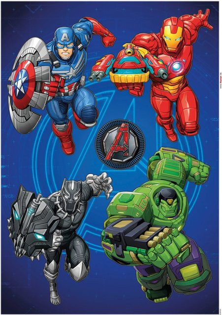 Komar Deko-Sticker Avengers Mech Strike, Multicolor, Breite: 50 cm, Höhe: 70 cm - Bild 1