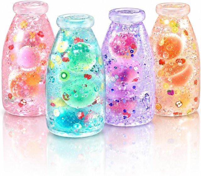 Süße Fruchtflasche Squishy Spielzeug, blue - Bild 1