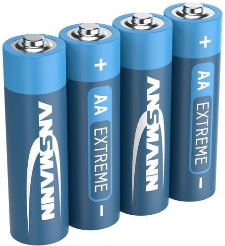 Ansmann Extreme Mignon AA Lithium-Batterien, 2850 mAh, 1.5V, Blau, 4er-Pack - Bild 1