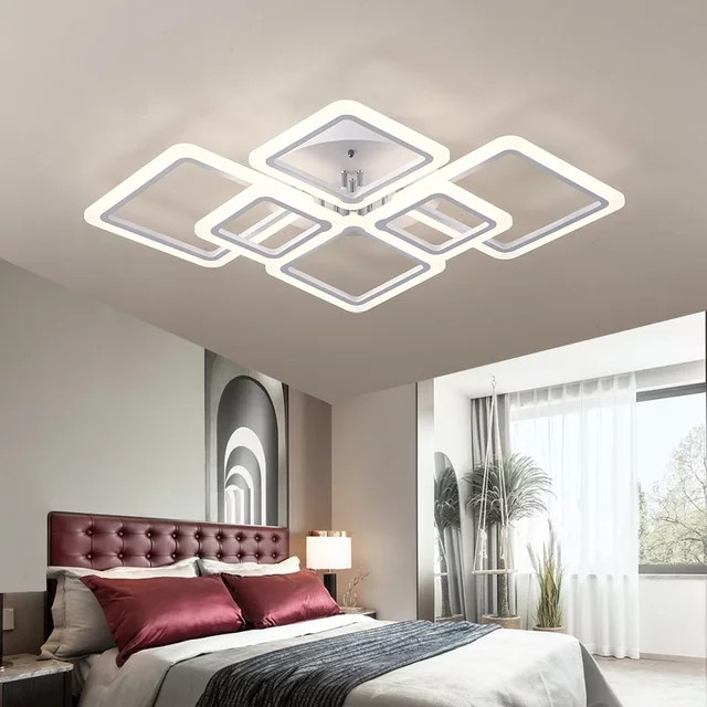 IRALAN Moderne LED-Deckenleuchte in Weiß für Wohnzimmer, Schlafzimmer und Arbeitszimmer - Bild 1