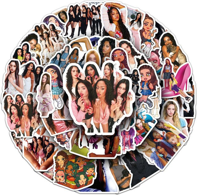 50 Stück KATSEYE Girl Group Aufkleber Sophia Laforteza Merch wasserfeste Sticker in Multicolour für Handyhülle und Schreibwaren - Bild 1
