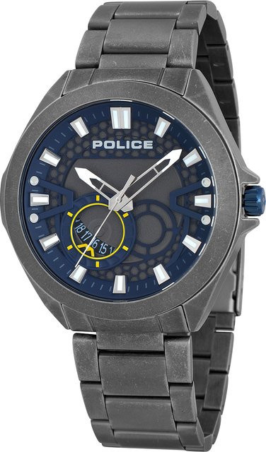 Police Ranger II Herrenuhr, Quarz, Edelstahl, 48 mm, Grau, 5 ATM - Bild 1