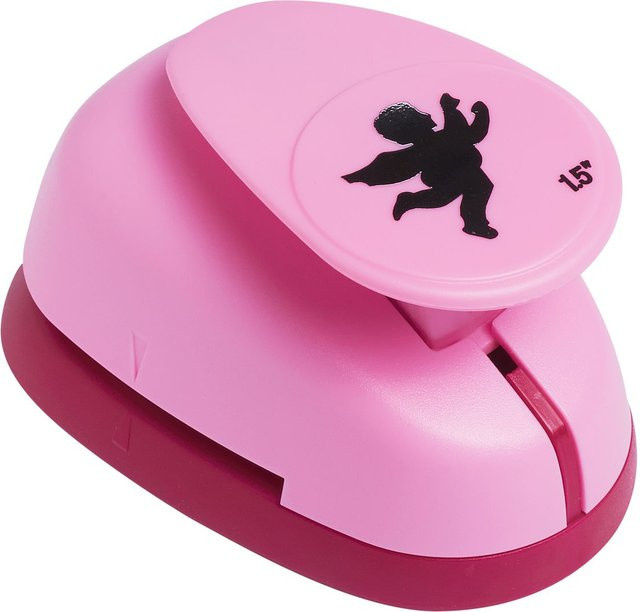 Efco Motivlocher Engel in Pink, Durchmesser: 3,8 cm - Bild 1