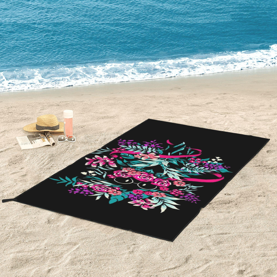 Deltarune Spamton Merch Ralsei Floral Strandtuch aus weicher Mikrofaser, multicolor, B: 30 cm, H: 60 cm - Bild 2