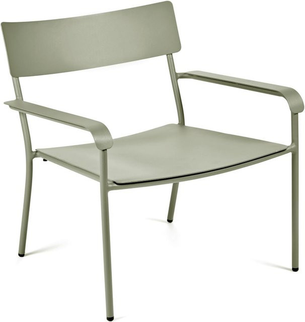 Serax August Lounge Stuhl mit Armlehnen in Grün im minimalistischen Design - Bild 1