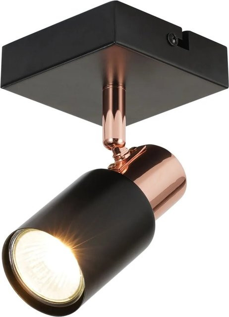 NETTLIFE Deckenstrahler L9 aus Metall in Schwarz, dimmbar mit GU10 Fassung - Bild 1