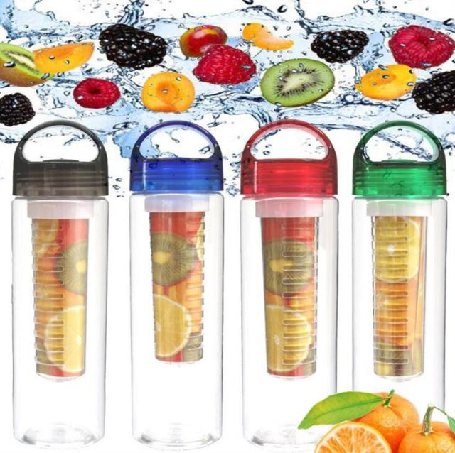 AIWILL Trinkflasche für Sport und Reise, auslaufsicher und unzerbrechlich, Rot, 700 ml - Bild 1