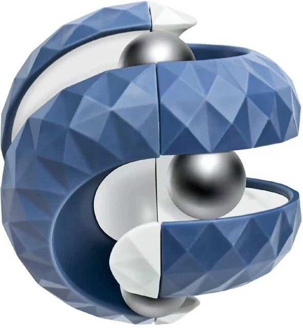 Kidsly Rotierende Kugelbahn Zauberwürfel, Spin Bead Puzzle, blau - Bild 1