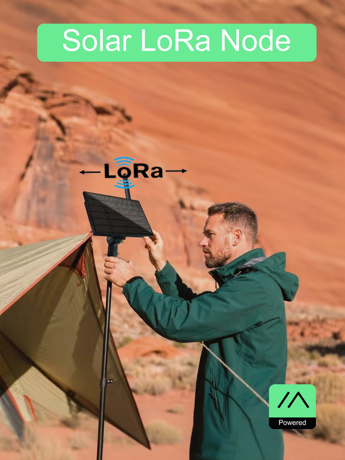 Heltec V4 Solar LoRa Node mit GPS und 28dBi Antenne, Wasserdicht, ESP32-S3, 868/915MHz LoRaWAN, Batteriebetrieben, Schwarz - Bild 4