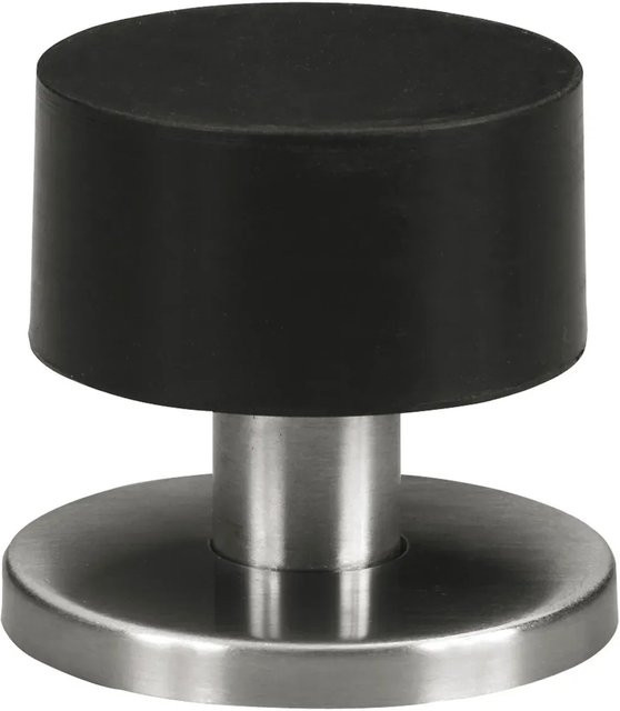 Wagner Boden-Türstopper Glacier EH 5060 in Edelstahl-Optik, Durchmesser: 40 mm, Höhe: 39 mm - Bild 1