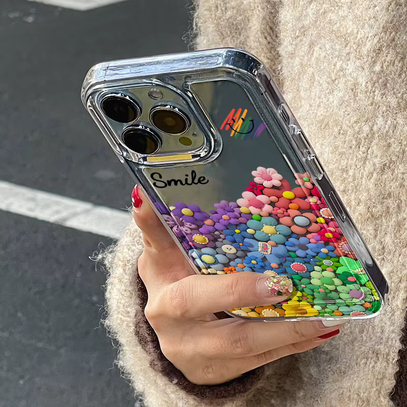 TUNEDEE Handyhülle mit buntem Smiley-Design für iPhone 15, 14, 13, 12, 11, Pro, Max, XR, XS, X, 7, 8, Plus, SE als Soft Clear Cover in Multicolor und Transparent - Bild 2
