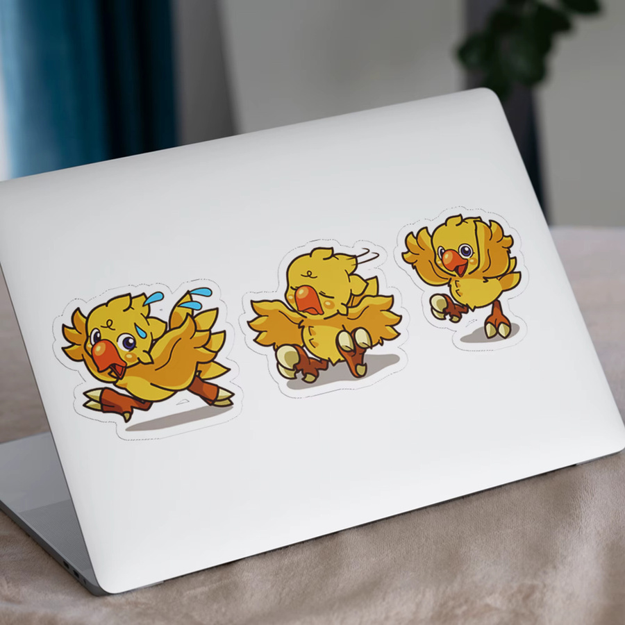 40 Stück Chocobo Cartoon Meme Aufkleber in Multicolour als dekoratives Scrapbook Zubehör für Wasserflaschen und Notizbücher - Bild 2