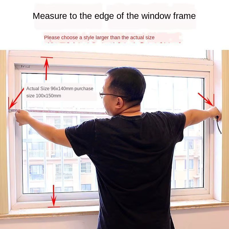 Selbstklebendes Anti-Mücken-Fensternetz von LOVRTRAVEL in Weiß als Insektenschutz für Fenster und Türen - Bild 3