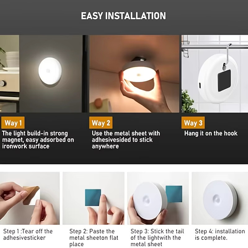 KDULIT Kabellose LED-Schrankbeleuchtung mit Bewegungssensor als LED-Streifen und Schranklampe für Küche, Kleiderschrank, Schubladen und Unterschränke - Bild 5