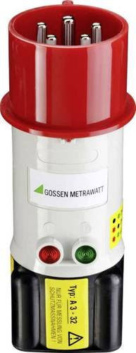 Gossen Metrawatt Messadapter A3-32 CEE-Stecker 32A 5polig mit 4mm Buchse in Rot - Bild 1