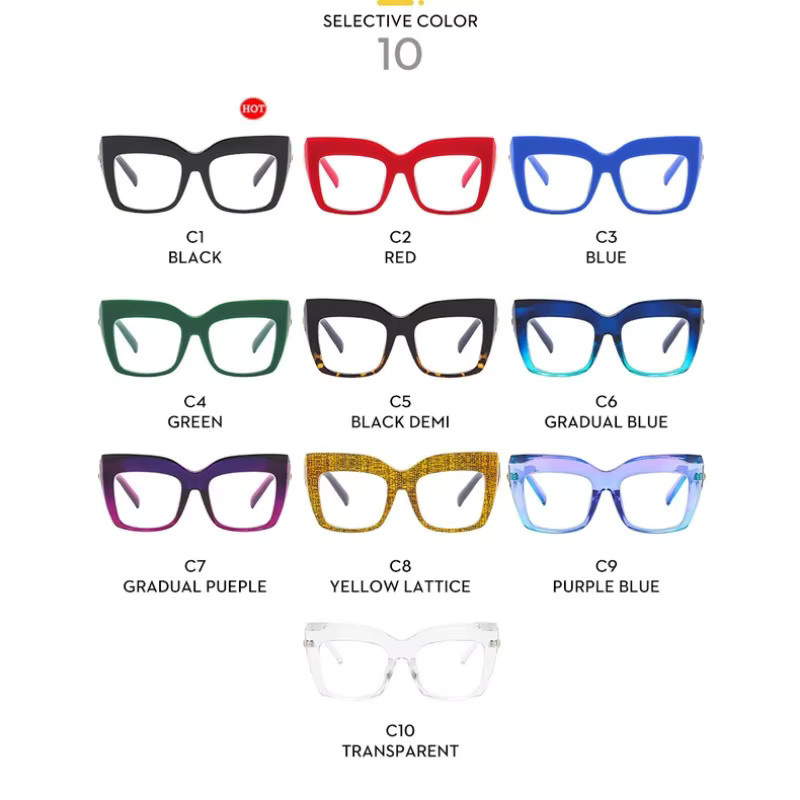 Samjune Computer Brille, Rund, Vollrand, Kunststoff, Transparent, Damen - Bild 3