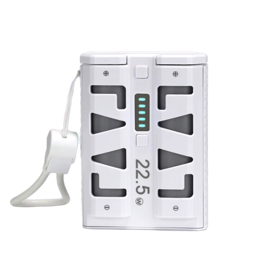 occkic Powerbank Gehäuse mit 22,5 W Schnellladung und 2x21700 DIY-Batteriefach, Dual-Mode mit Niedrigstromladung, Grau oder Weiß - Bild 7