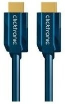 Clicktronic Standard HDMI Kabel mit Ethernet/LAN in Blau, Länge: 20,0 m - Bild 1