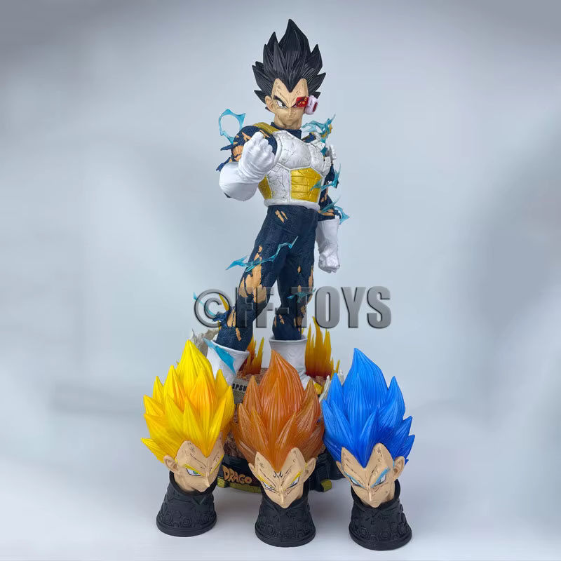 Bandai Dragon Ball Vegeta Actionfigur mit austauschbarem Kopf, mehrfarbig, Höhe: 55 cm - Bild 2