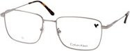 Calvin Klein CK 25104 Korrektionsbrille, Vollrand, Quadratisch, Metall, Silber, Grau, Herren - Bild 1