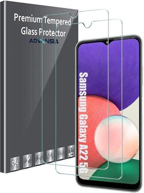 Advansia Panzerglas für Samsung Galaxy A22 5G, Transparent - Bild 1